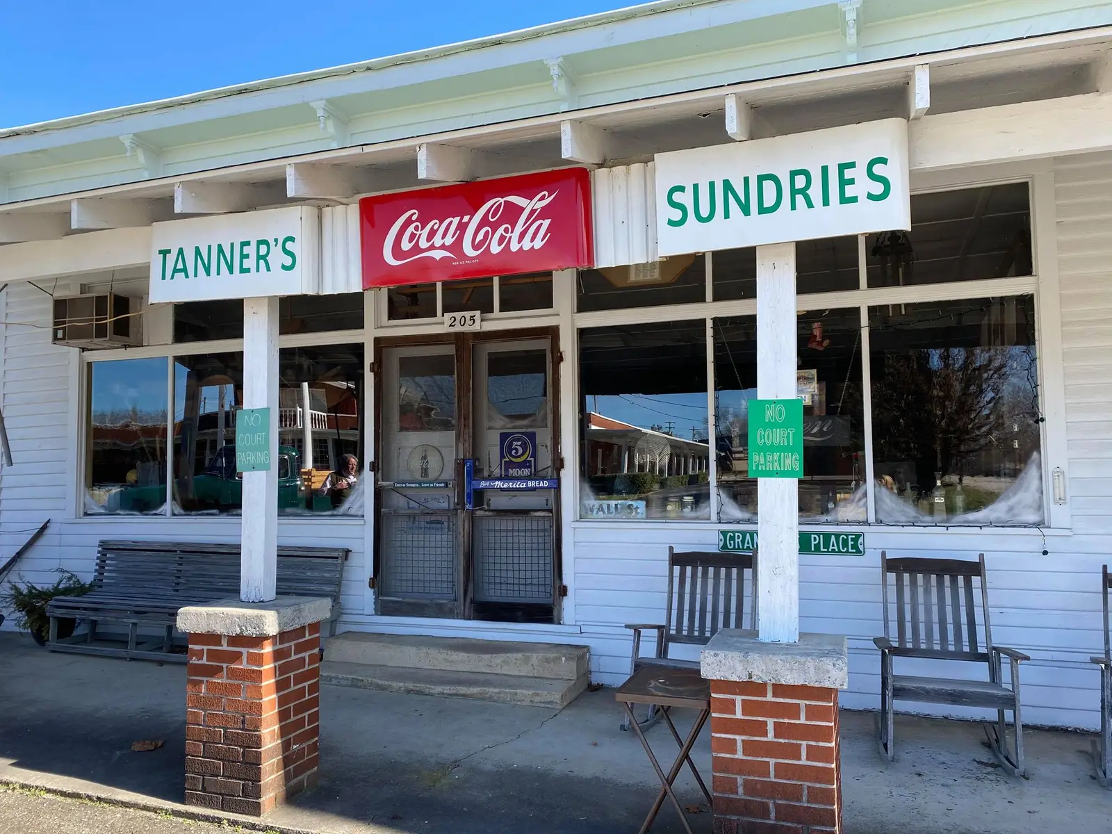 The Tanners Historic Cafe storefront on Kingston Street